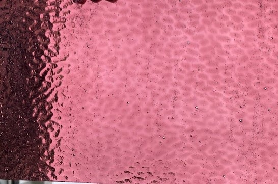 Sea Glass Medium Pink Hammered